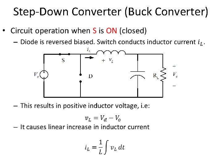 Step-Down Converter (Buck Converter) • 