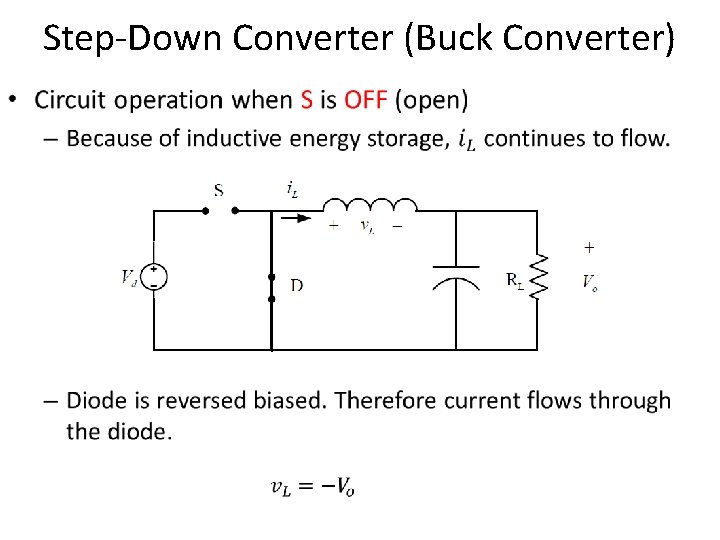 Step-Down Converter (Buck Converter) • 