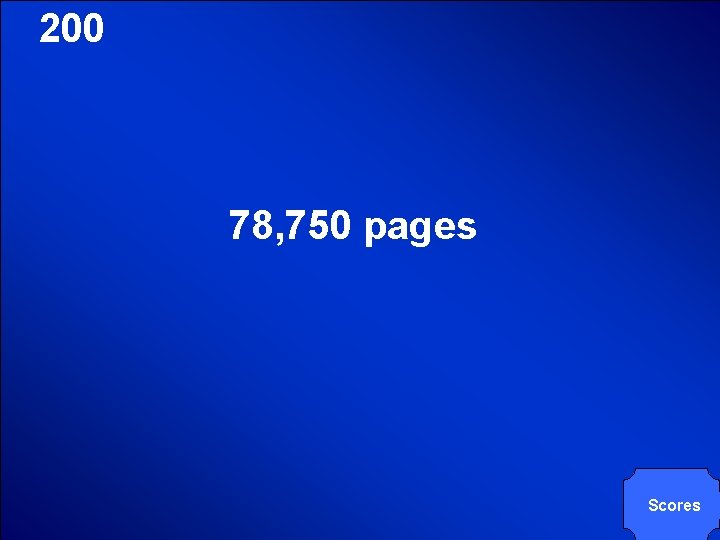 © Mark E. Damon - All Rights Reserved 200 78, 750 pages Scores 