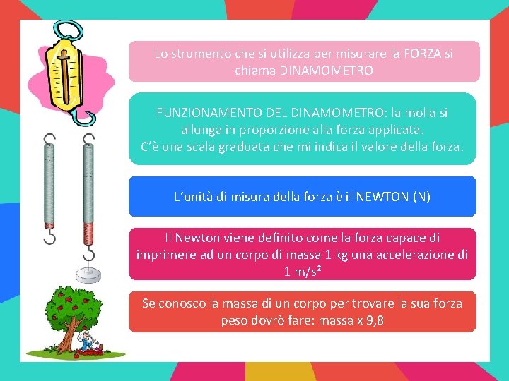 Lo strumento che si utilizza per misurare la FORZA si chiama DINAMOMETRO FUNZIONAMENTO DEL