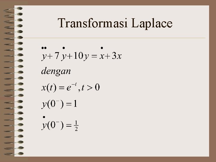 Transformasi Laplace 