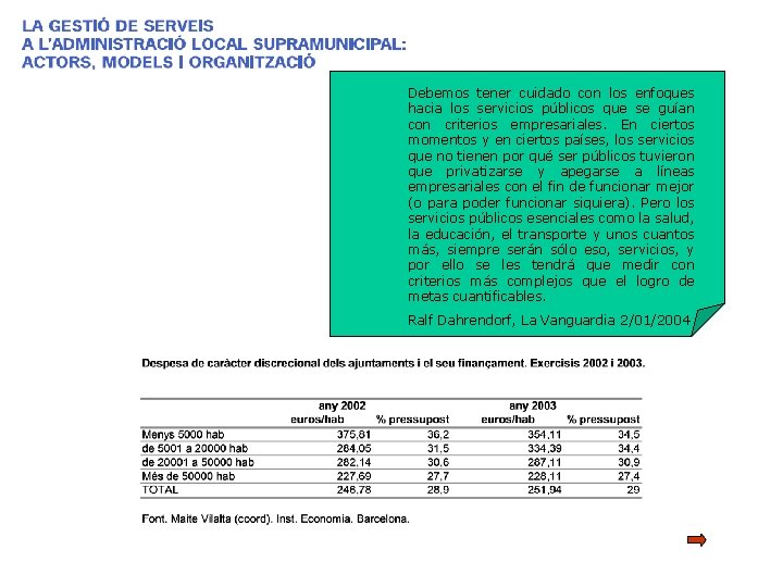 Debemos tener cuidado con los enfoques hacia los servicios públicos que se guían con