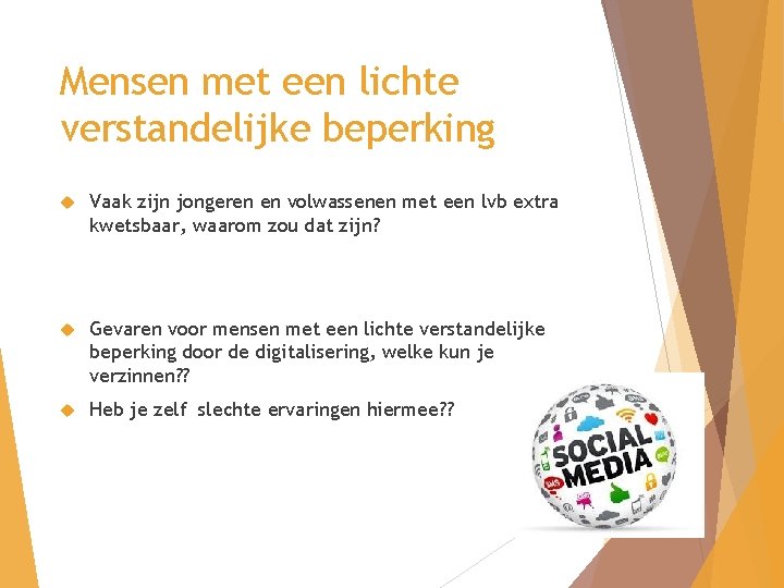 Mensen met een lichte verstandelijke beperking Vaak zijn jongeren en volwassenen met een lvb