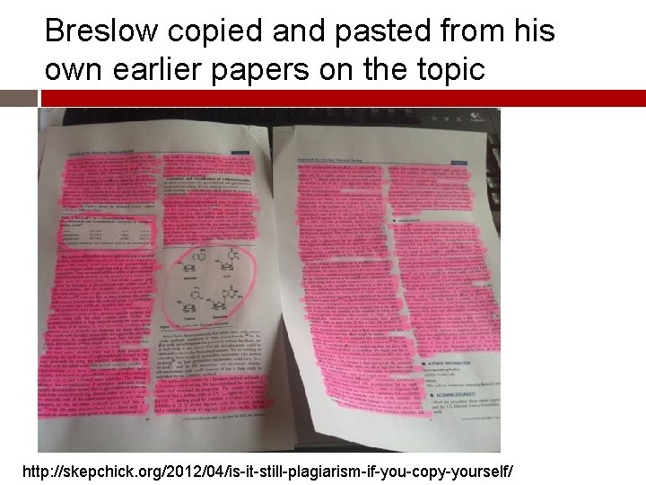 Breslow copied and pasted from his own earlier papers on the topic http: //skepchick. Breslow copied and pasted from his own earlier papers on the topic http: //skepchick.
