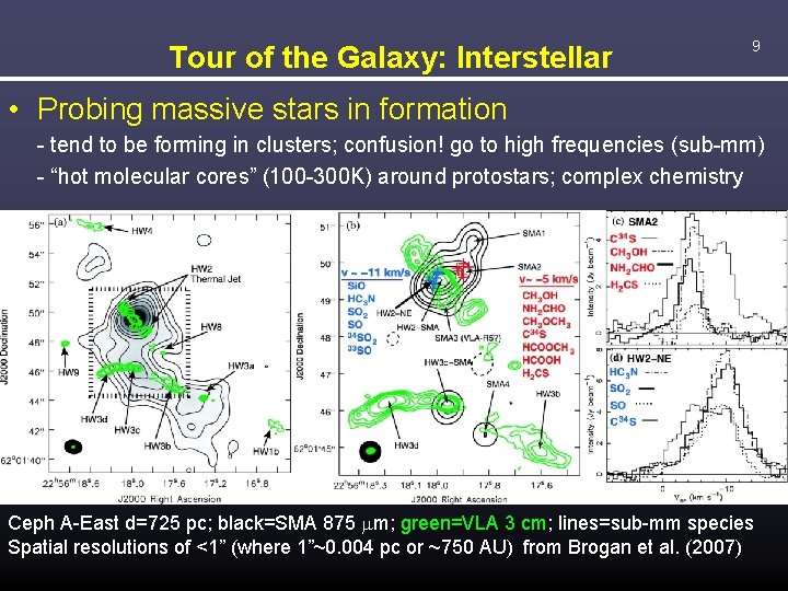 Tour of the Galaxy: Interstellar 9 • Probing massive stars in formation - tend