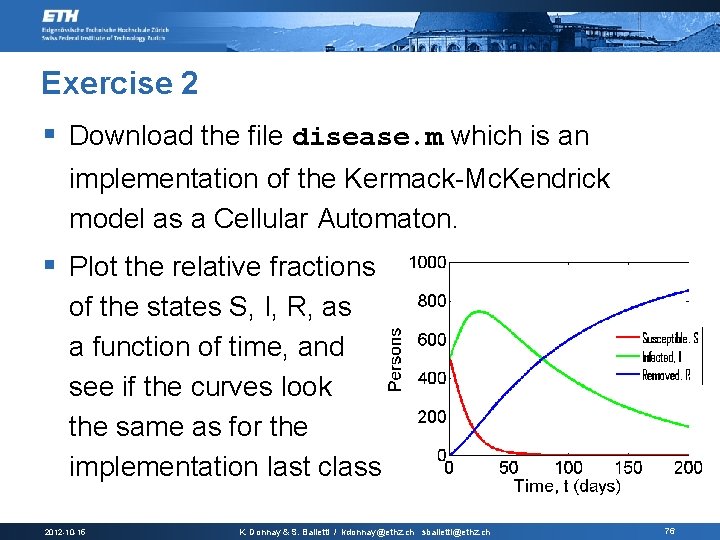 Exercise 2 § Download the file disease. m which is an implementation of the