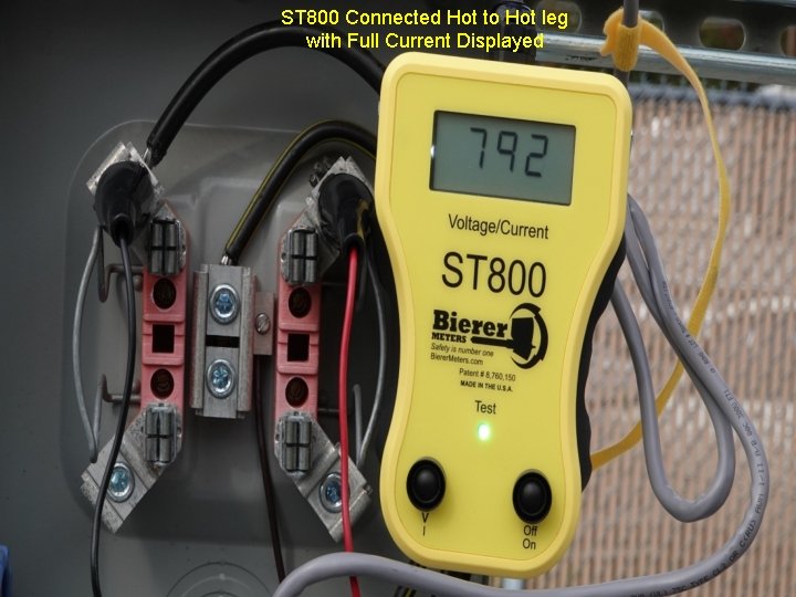 ST 800 Connected Hot to Hot leg with Full Current Displayed 