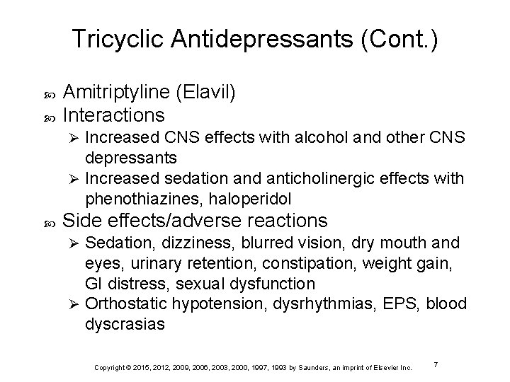 Chapter 28 Antidepressants And Mood Stabilizers Copyright 2015