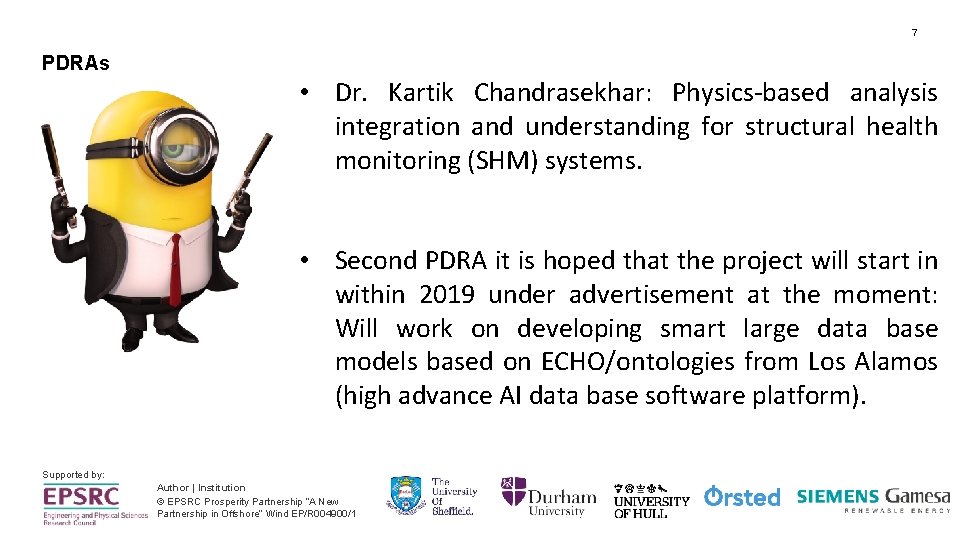 7 PDRAs • Dr. Kartik Chandrasekhar: Physics-based analysis integration and understanding for structural health