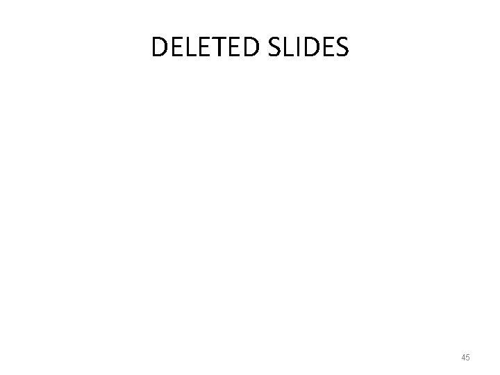 DELETED SLIDES 45 