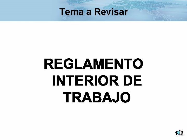 Tema a Revisar 1/2 