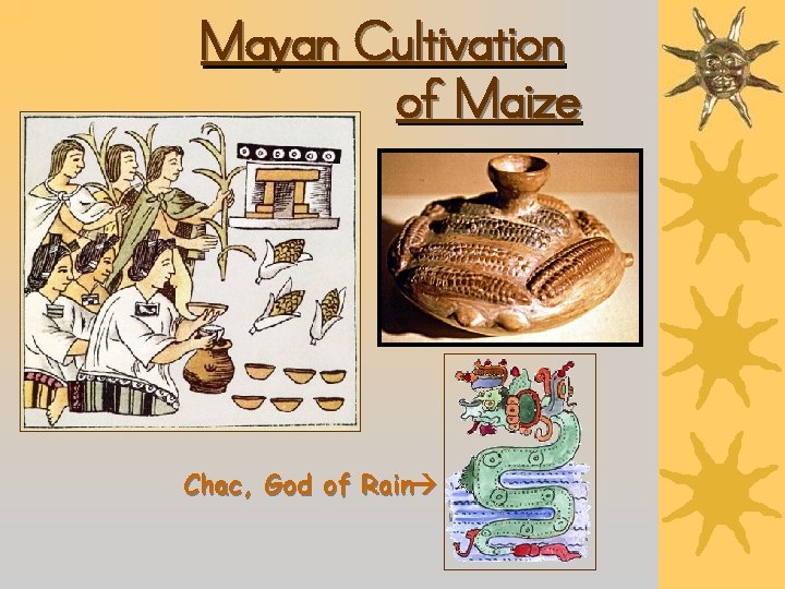Mayan Cultivation of Maize Chac, God of Rain 
