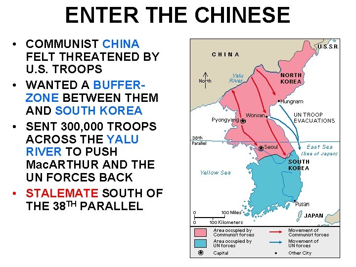 ENTER THE CHINESE • COMMUNIST CHINA FELT THREATENED BY U. S. TROOPS • WANTED