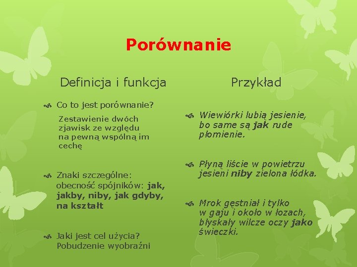 Porównanie Definicja i funkcja Co to jest porównanie? Zestawienie dwóch zjawisk ze względu na Porównanie Definicja i funkcja Co to jest porównanie? Zestawienie dwóch zjawisk ze względu na