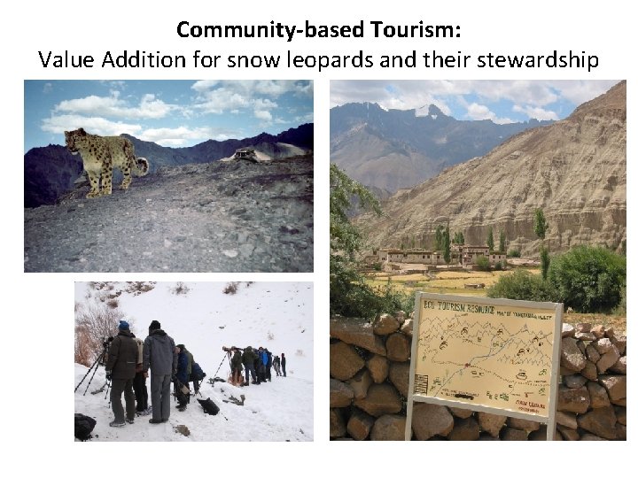 Community-based Tourism: Value Addition for snow leopards and their stewardship 