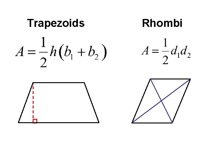 Trapezoids Rhombi 