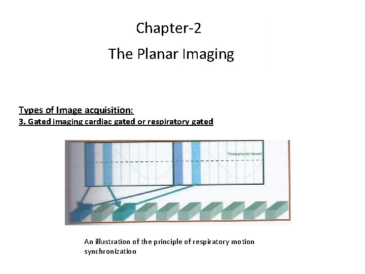 Chapter-2 The Planar Imaging Types of Image acquisition: 3. Gated imaging cardiac gated or