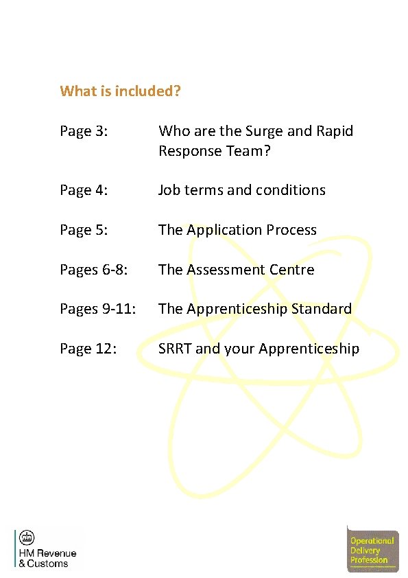 What is included? Page 3: Who are the Surge and Rapid Response Team? Page