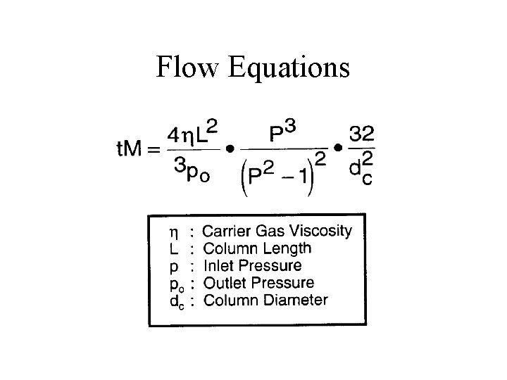 Flow Equations 