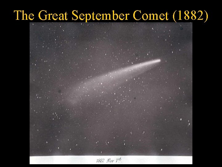 The Great September Comet (1882) 
