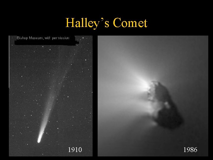 Halley’s Comet 1910 1986 