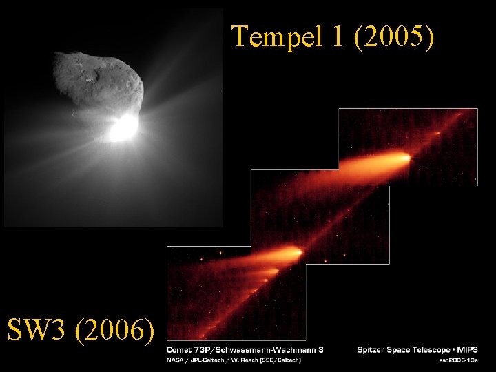 Tempel 1 (2005) SW 3 (2006) 