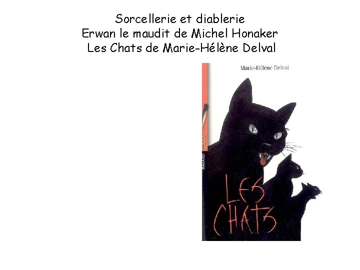 Sorcellerie et diablerie Erwan le maudit de Michel Honaker Les Chats de Marie-Hélène Delval