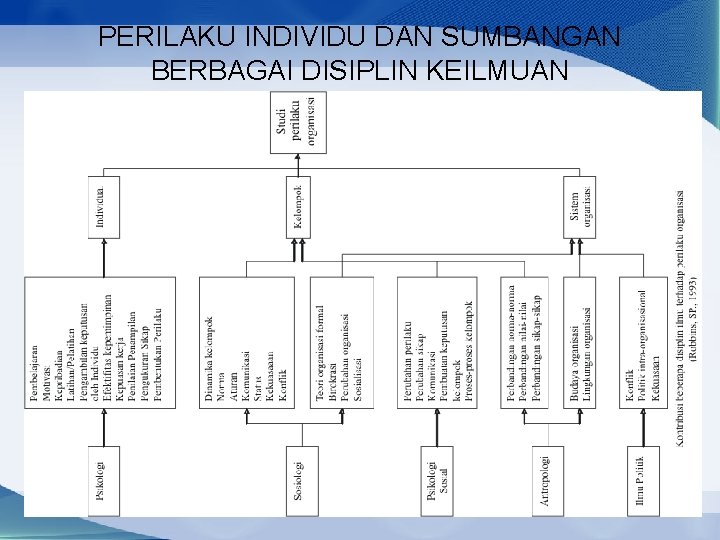 PERILAKU INDIVIDU DAN SUMBANGAN BERBAGAI DISIPLIN KEILMUAN 