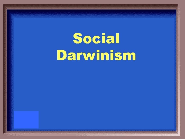 Social Darwinism 