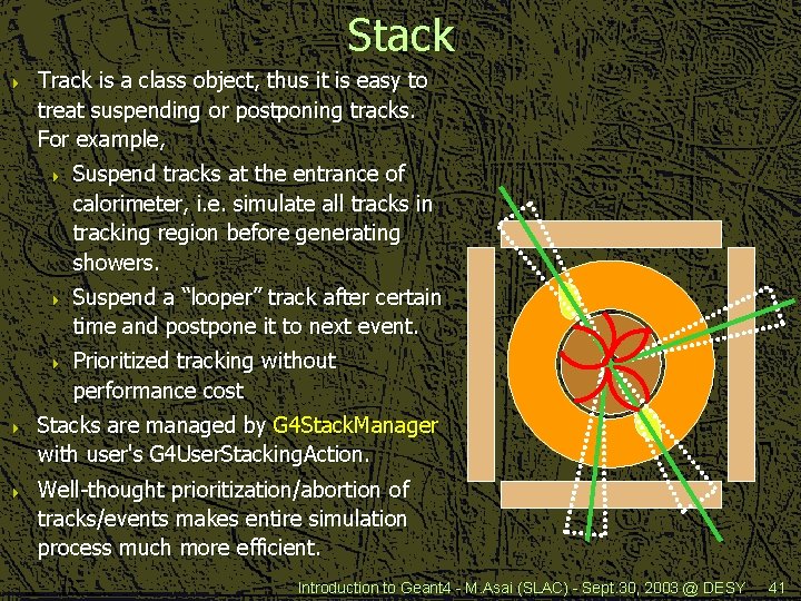 Stack 4 Track is a class object, thus it is easy to treat suspending