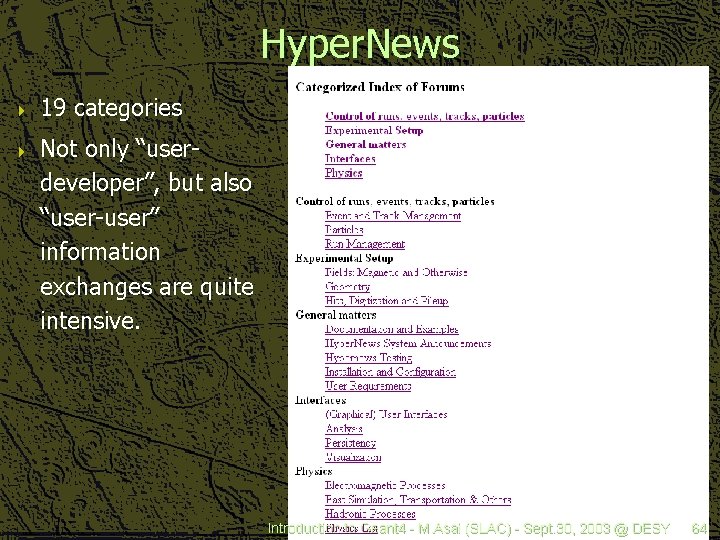 Hyper. News 4 4 19 categories Not only “userdeveloper”, but also “user-user” information exchanges