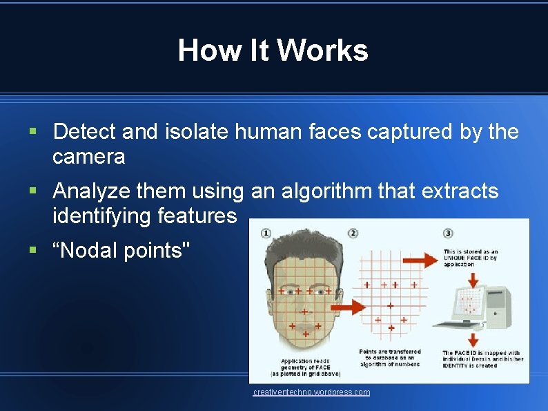 How It Works § Detect and isolate human faces captured by the camera §