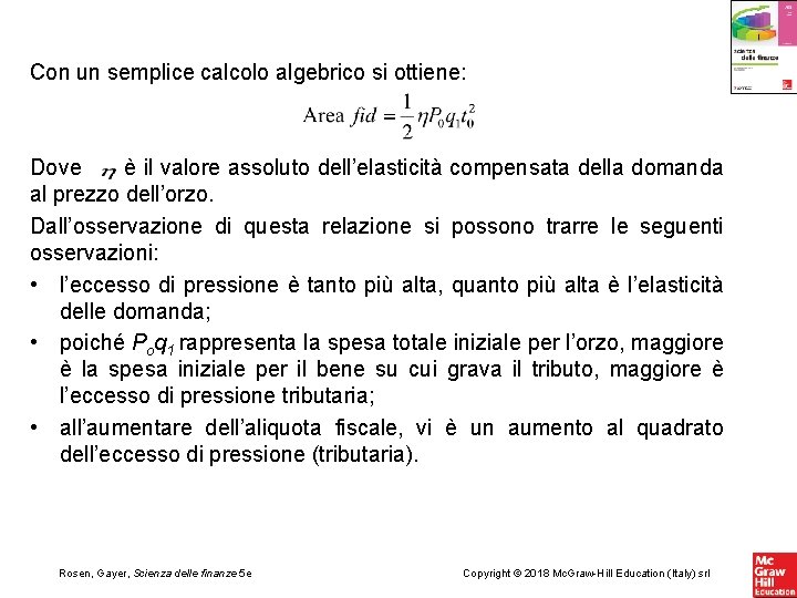 Con un semplice calcolo algebrico si ottiene: Dove è il valore assoluto dell’elasticità compensata