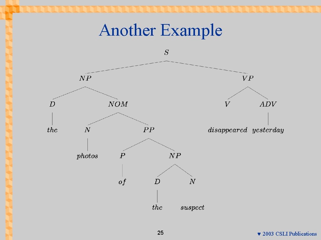 Another Example 25 © 2003 CSLI Publications 