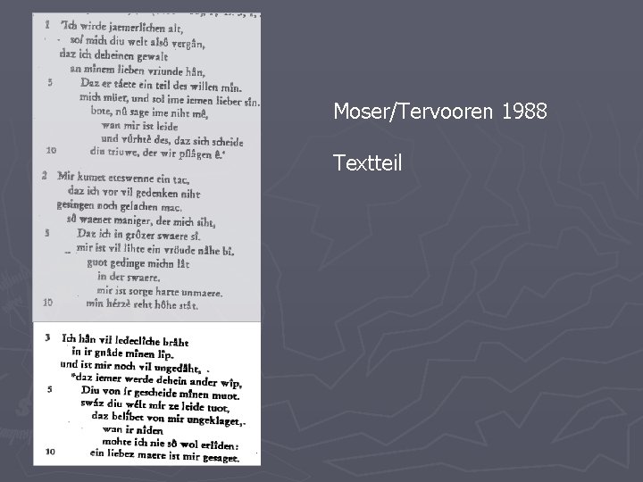 Moser/Tervooren 1988 Textteil 