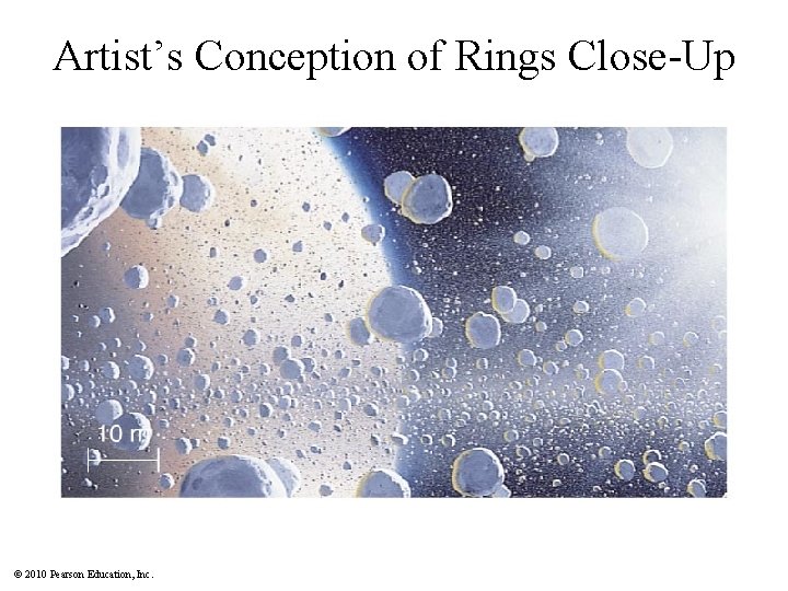 Artist’s Conception of Rings Close-Up © 2010 Pearson Education, Inc. 