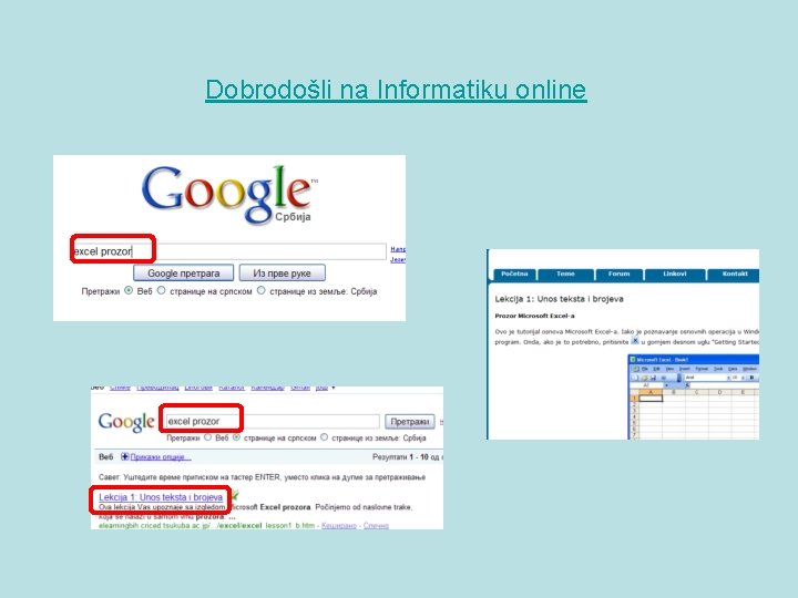 Dobrodošli na Informatiku online 