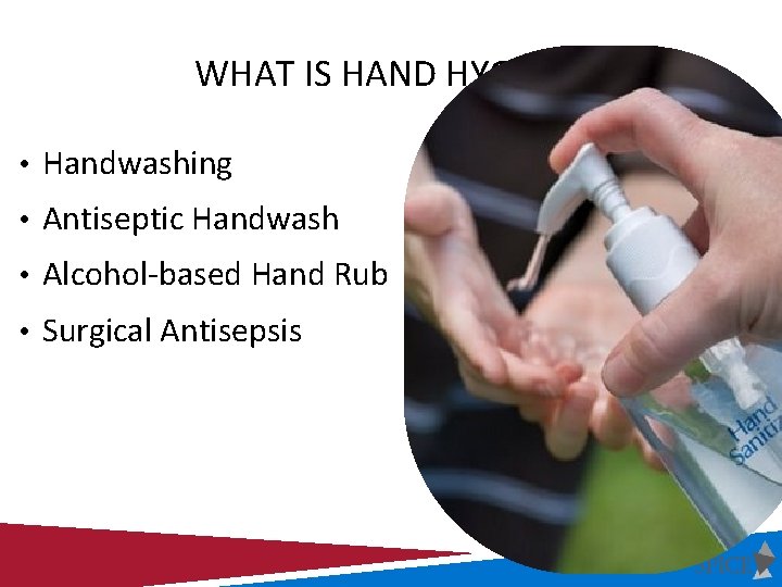 WHAT IS HAND HYGIENE • Handwashing • Antiseptic Handwash • Alcohol-based Hand Rub • WHAT IS HAND HYGIENE • Handwashing • Antiseptic Handwash • Alcohol-based Hand Rub •