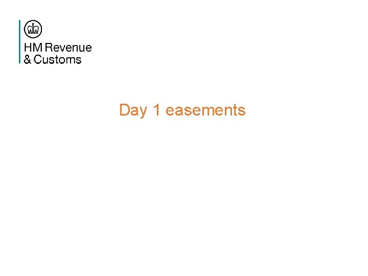 Day 1 easements 