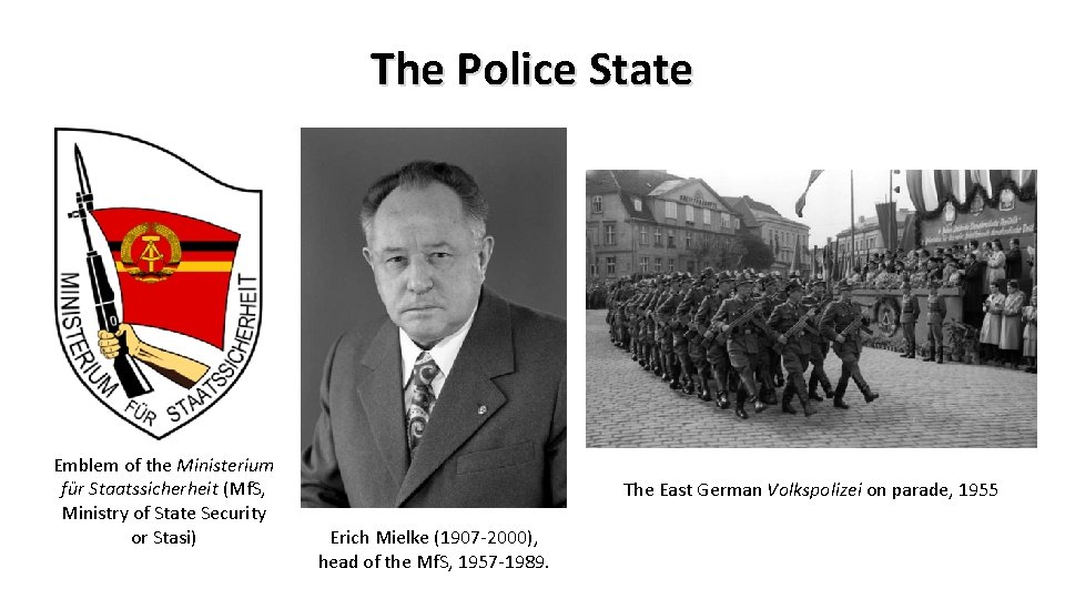 The Police State Emblem of the Ministerium für Staatssicherheit (Mf. S, Ministry of State