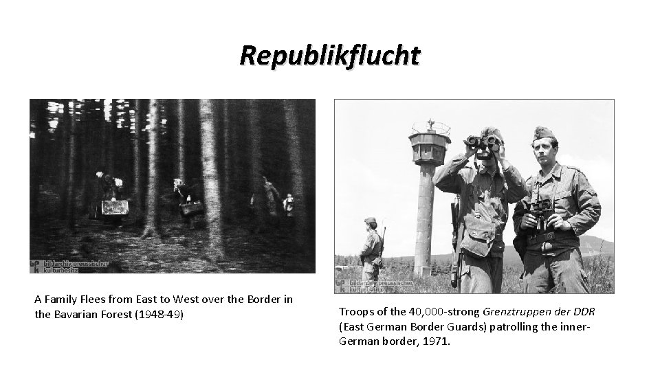 Republikflucht A Family Flees from East to West over the Border in the Bavarian