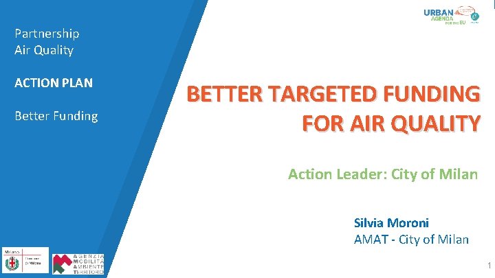 Partnership Air Quality ACTION PLAN Better Funding - BETTER TARGETED FUNDING FOR AIR QUALITY