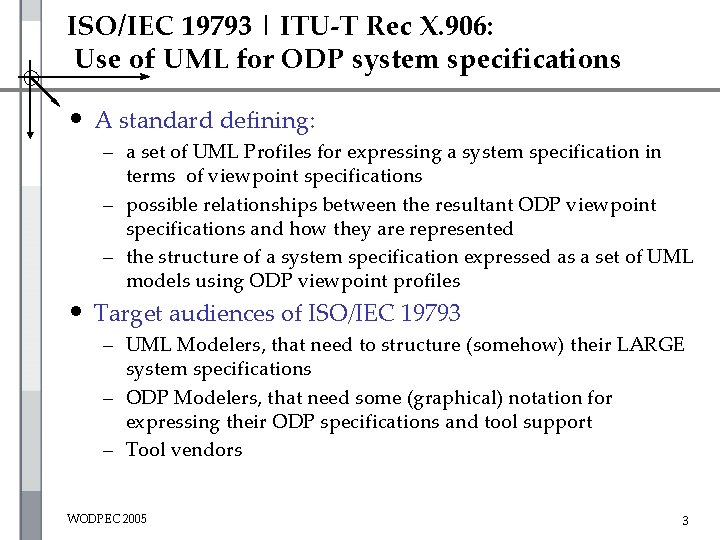 ISO/IEC 19793 | ITU-T Rec X. 906: Use of UML for ODP system specifications