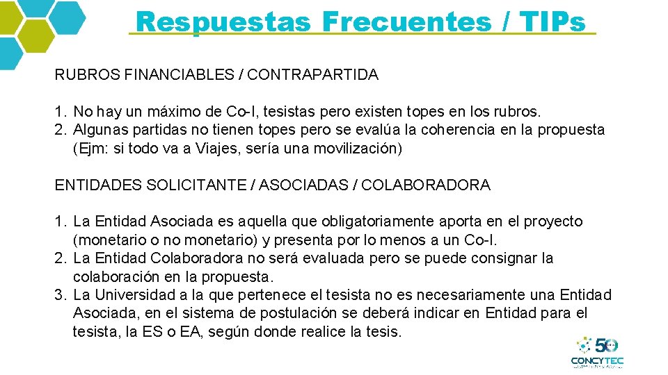 Respuestas Frecuentes / TIPs RUBROS FINANCIABLES / CONTRAPARTIDA 1. No hay un máximo de