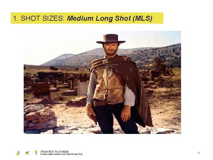 1. SHOT SIZES: SIZE Medium Long Shot (MLS) FROM TEXT TO SCREEN Teaching English