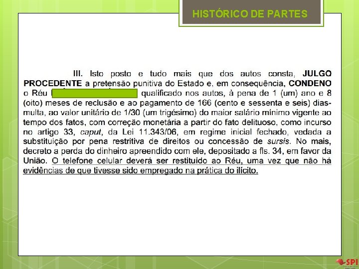HISTÓRICO DE PARTES HISTÓRICO DE PARTES