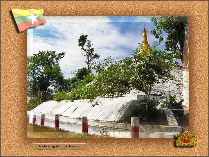 Roadside pagoda in rural Myanmar 