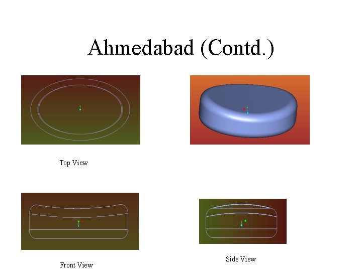Ahmedabad (Contd. ) Top View Front View Side View 