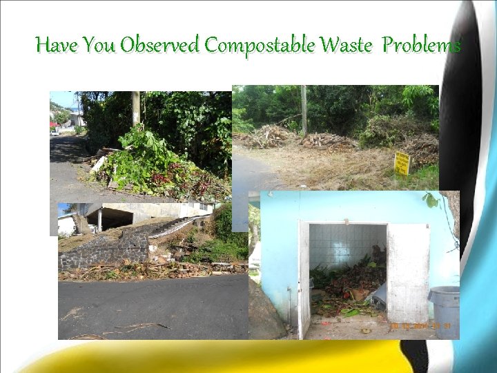 Have You Observed Compostable Waste Problems 