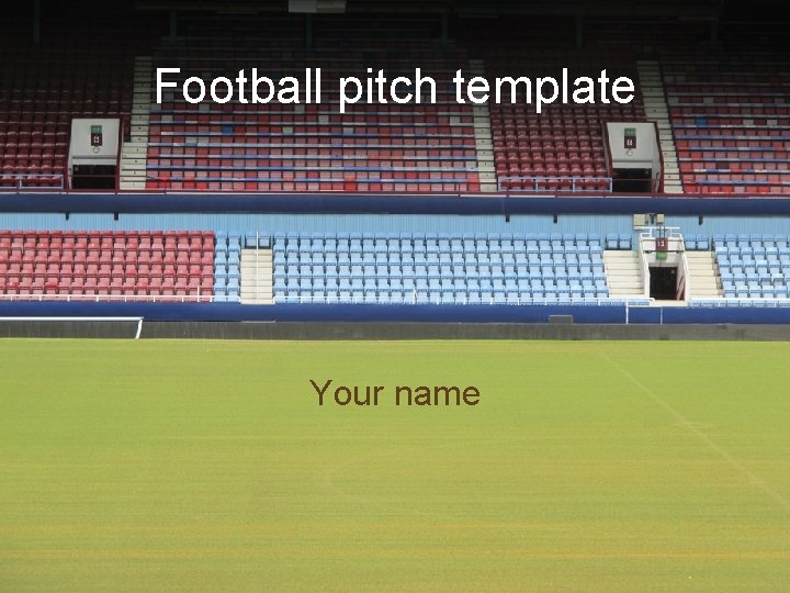 Football pitch template Your name 
